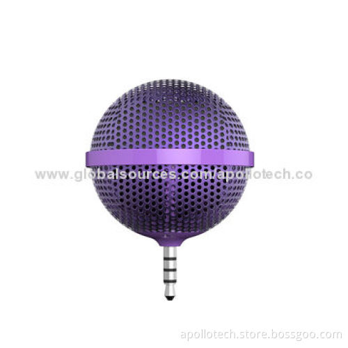 Mini Portable Speakers, Made of Plastic Material, 500mAh Capacity, Balloon-shaped, Mobile Phone Use